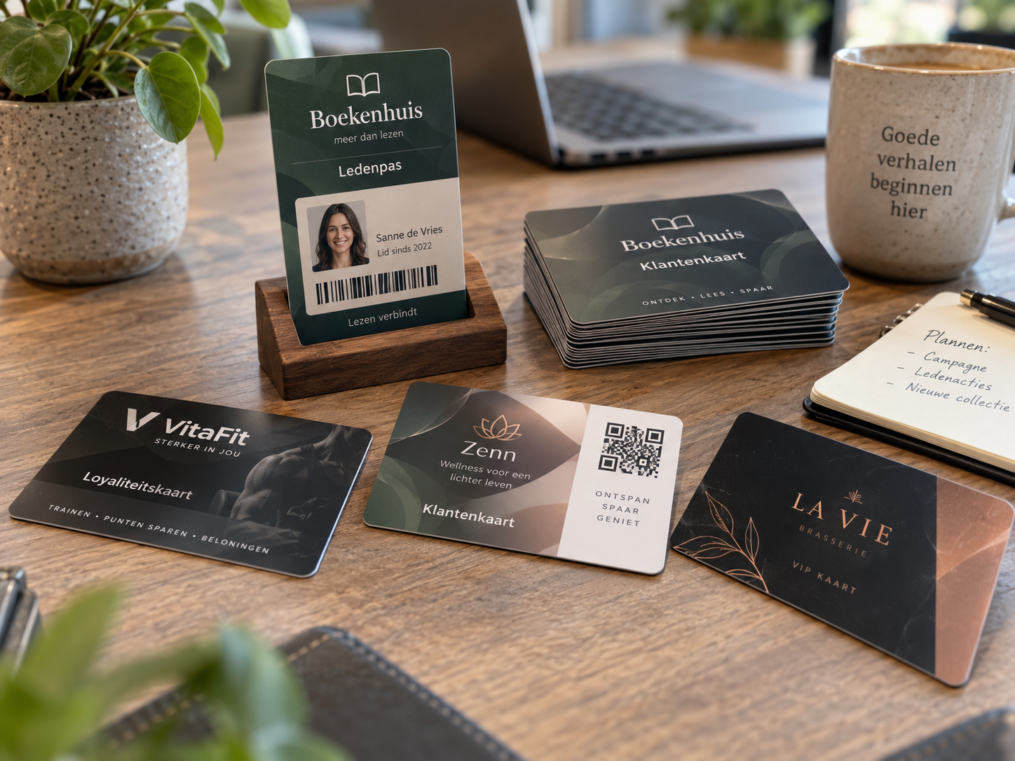 Verschillende PVC klantenkaarten loyaliteitskaarten ledenpassen en VIP passen