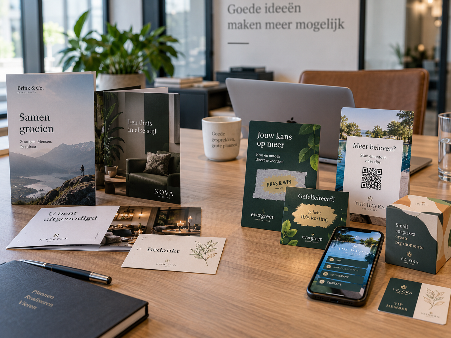 Vergelijking tussen gewoon communicatiedrukwerk en interactief activatiedrukwerk