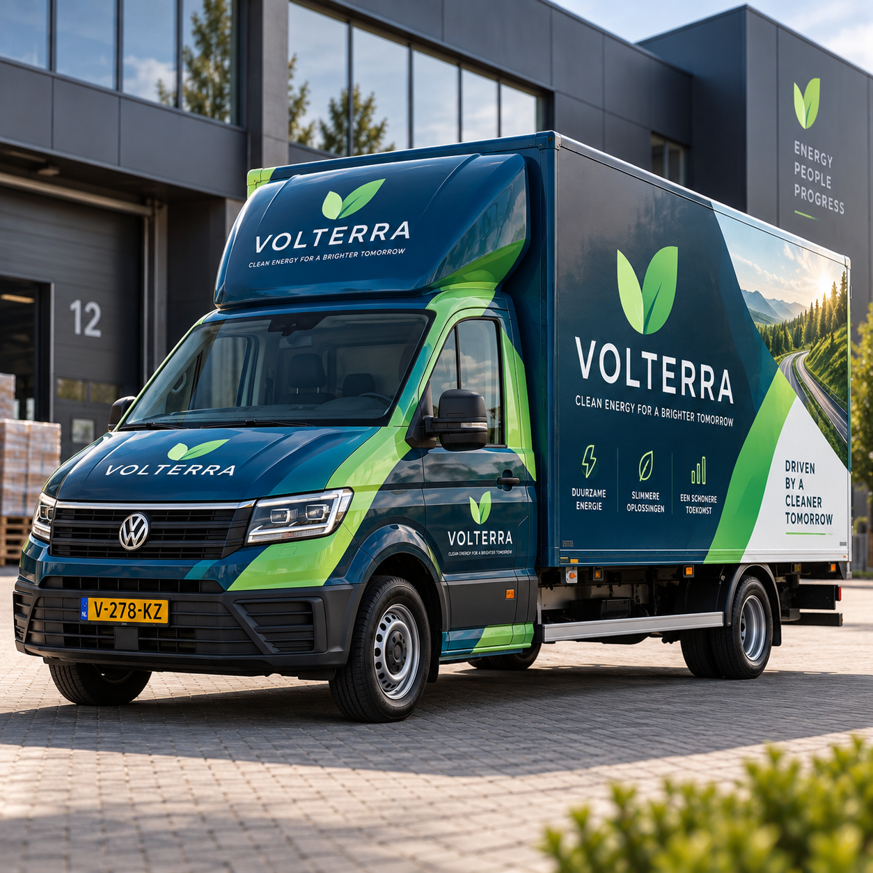 Volledig opvallend gewrapte bakwagen met maximale merkimpact